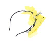 WRITWAA Diadema De Aro Cabello Para Mujer Diseño Elegante y Fresco De Tocado Accesorio Festivo Para Novia Dama Que Usa Bodas Fiestas