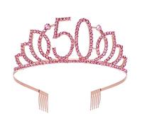 WRITWAA Diadema De Cumpleaños Números Decoración Creativa Para Tarta De Cumpleaños Tocado Delicado Accesorio Cabello