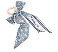 WRITWAA Diadema De Flores Arco Coleteros Chicas Pequeño Cabello Lazo De Pelo De Las Niñas Lazo De Pelo De Las Mujeres Lazo De Pelo Retro Cuerda De Pelo De Mujer Azul Tela