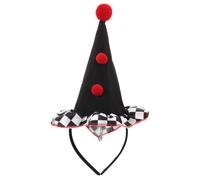 WRITWAA Diadema de payaso para disfraz de carnaval - Mini sombrero de payaso - Accesorios para el cabello - Tocado de para fiesta de Halloween, espectáculo de circo y accesorios para fotos