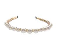 WRITWAA Diadema De Perlas Para Mujer Elegante y Retro Para Boda Fiesta Citas Diadema Brillante Perlas Para Cabello Para Dama De Honor Banquetes