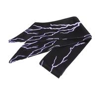 WRITWAA Diadema Elástica Deportiva Para Mujer Patrón Rayo Negro, Talla Única, Transpirable y Antideslizante, Adecuado Para Yoga, Correr y Gimnasio, Accesorio Funcional y Decorativo Cabello
