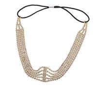 WRITWAA Diadema Gemas de Imitación para Novia Exquisita Cadena Pelo de Novia Delicado Tocado de Gemas de Imitación para Boda Accesorio de Moda para Corte de Pelo