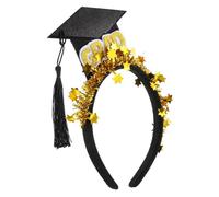 WRITWAA Diadema Graduada Decoraciones De Gorro De Graduación Con Borlas Pequeños Sombreros De Graduación Con Borla Productos De La Temporada De Graduación Tela No Tejida
