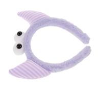 WRITWAA Diadema Para Mujer De Felpa Gruesa Morada, Banda Para Lavarse La Cara, Diademas Delicadas, Tamaño Único, Accesorio Para Spa y Cuidado Piel