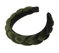 WRITWAA Diadema Trenzada Gruesa para Mujer Diadema Vintage de Aro Acolchado Accesorio Elegante Cabello para Eventos Formales