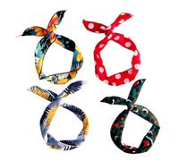 WRITWAA Diademas De Alambre Estampado De Leopardo 9 Piezas Para Mujer y Niña, Accesorios Cabello, Envoltura Cabeza, Diseño Ajustable, Uso Diario y Peinados Creativos