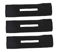 WRITWAA Diademas De Tela Negras 3 Unidades Pinza Giratoria Para Moños Mujer Uso Fiestas y Concursos