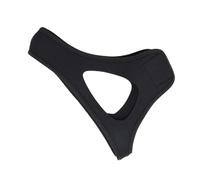 WRITWAA Dispositivo Anti-respiración Bucal y Mentonera Triangular Ajustable, Correa Tejido Transpirable Negro, Solución Práctica Para Dormir Casa y Viajes