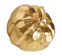 WRITWAA Escultura de Calabaza Dorada de Resina para Decoración del Hogar, Adorno Multipropósito Diseño Único Adecuado para Reuniones Familiares y Halloween