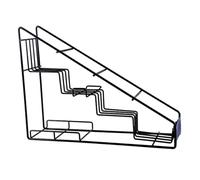 WRITWAA Estantería Metálica Negra para Botellas de Jarabe, Organizador Multifuncional de Hierro para Almacenamiento en Cafetería y Cocina, Soporte Resistente para Condimentos y Mermeladas
