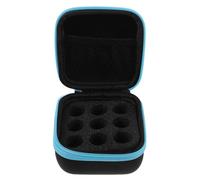 WRITWAA Estuche de Almacenamiento de Insulina Compacto 9 Compartimentos 10 Ml Azul Amortiguación EVA para Refrigerador y Viaje Organizador Portátil para Medicamentos y Péptidos