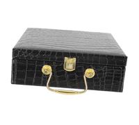 WRITWAA Estuche para Cigarros Portátil y Decorativo Tapa Abatible, Caja de Almacenamiento Reutilizable de Imitación, Tamaño 20.5x20.5x7.5 Cm Interior Eva, Adecuado para Viaje y Uso