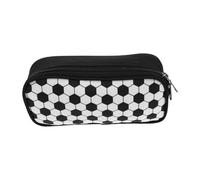 WRITWAA Estuche para Lápices de Gran Capacidad Bolsa de Papelería Portátil Estuche Deportivo Diseño de Fútbol para Niños y Adolescentes Uso Escolar Viaje