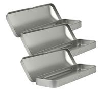 WRITWAA Estuche para Lápices de Hojalata Tapa 3 Unidades Tamaño 160X54X20 MM Organizador Resistente para Oficina y Escuela Caja Multiusos para Bolígrafos y Suministros Escolares