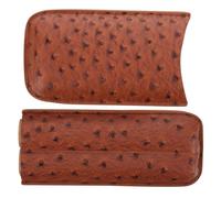 WRITWAA Estuche para Portátil de Cuero 2 Piezas Humidor de Viaje Funda Elegante para Accesorio Práctico