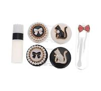 WRITWAA Estuche Portátil Gafas Funda Lentes De Contacto Soporte para Lentillas Hermético y Lavable