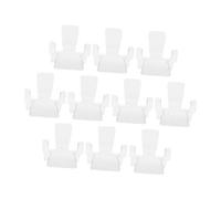 WRITWAA Expositor Acrílico Transparente para Minerales y Cristal, Soporte Pequeño para Especímenes, 10 Unidades, Adecuado para Exhibición Hogar, Oficina y Eventos, Formato Grande