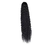 WRITWAA Extensión De De Caballo Coleta Cordón Peluca De Cabello Larga Para Mujeres Negras