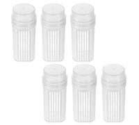 WRITWAA Frasco de Tinción Coplin de Plástico Transparente para Laboratorio Tanque para 5 Portaobjetos con Tapa Antiderrames 6 Unidades Adecuado para Tinción Celular E Histológica