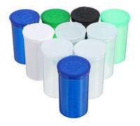 WRITWAA Frascos Pequeños de Medicina Sellados a Prueba de Agua, 10 Unidades Tapa Abatible para Almacenamiento Portátil en Exteriores Color Aleatorio