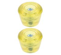 WRITWAA Frenos Patines 4 Ruedas Pastilla de Freno de PU Ajustable, Asegurando Seguridad en Patines Roller Amarillo, 1 Set para Patinaje Seguro