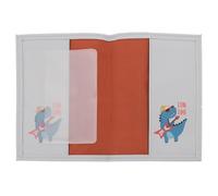 WRITWAA Funda de Pasaporte de PU Diseño de Dinosaurio y Cocodrilo Organizador Ligero Ranuras Dobles para Tarjetas Resistente al Desgaste Adecuado para Viajes y Documentos de Identidad