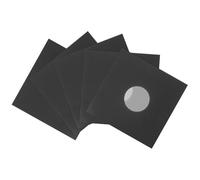 WRITWAA Fundas de 6 Pulgadas para Vinilo de 12 Discos Negras Diseño Resistente y Apertura Razonable, Paquete Unidades de Papel Kraft para Proteger Álbumes