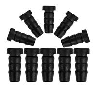 WRITWAA Fundas Protectoras para Ruedas de Muebles 20 Piezas, Insertos de Plástico Negro para Vástago 14 Mm Diámetro, Recambio para Sillas Giratorias y Taburetes, Accesorios para