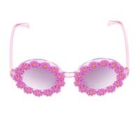 WRITWAA Gafas de sol con forma de flor: Gafas infantiles con forma de flor, de sol infantiles retro y originales, accesorios de disfraz de girasol para fiestas de cumpleaños de verano, fotomatón y