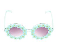 WRITWAA Gafas de sol con forma de flor: Gafas infantiles con forma de flor, de sol infantiles retro y originales, accesorios de disfraz de girasol para fiestas de cumpleaños de verano, fotomatón y