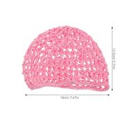 WRITWAA Gorro de Malla Tejido a Crochet para Dormir Mujer 4 Piezas Negro Gris Rosa Azul Transpirable Cubremoño Ligero para Peinados y Uso Diario