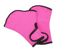 WRITWAA Guantes de Natación de Nailon para Entrenamiento Acuático Correa Ajustable Muñeca y Palma Abierta para Ejercicios de Parte Superior del Cuerpo
