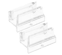 WRITWAA Guía Inferior de 3/8 Pulgadas de Acrílico Diseño de Baja Fricción y Alta Eficiencia 2 Piezas para Puerta de Ducha Corrediza de Vidrio para Baño
