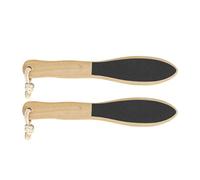 WRITWAA Herramienta de Madera Cuidado de Pies 2 Piezas, Piedra Pómez Doble Cara para Quitar Durezas y Callos en Casa, Removedor Natural y Exfoliante