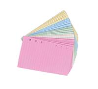 WRITWAA Hojas Sueltas A5 Rayadas para Cuaderno, 2 Piezas Coloridas Perforadas para Recambio de Agenda, Papel para Planificador y Notas en Oficina o Uso Personal