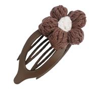 WRITWAA Horquilla de Flores de Punto Accesorio Cabello de Estilo Hawaiano Cabello para Mujeres y Niñas Sujeción Fuerte Grueso y Fino para Trenzas y Coletas Semirrecogidas