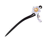 WRITWAA Horquilla Retro De Ébano Para Cabello 1 Unidad Tamaño Mediano Estilo Chino Hecho a Mano Mujer Vintage Accesorios Para Exteriores Uso Diario