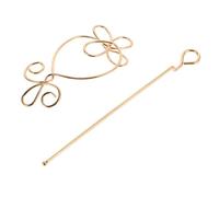 WRITWAA Horquilla Vintage Para Moño Horquillas Chinas Para El Pelo Horquillas Elegantes Para Mujer Tocado Francés Horquillas Para Moño Horquillas Novedosas De Metal Dorado