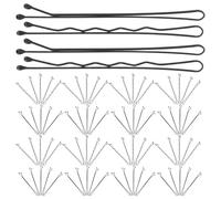 WRITWAA Horquillas Negras de Metal para Mujer y Niña Pinzas Laterales Antideslizantes para Flequillo y Peinados Paquete de 200 Piezas Accesorio Práctico para Uso Diario y Eventos