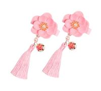 WRITWAA Horquillas y Accesorios Cabello Pinza Pelo Flores Pasador Borlas Para Mujer Para Fiesta De Chinese Year Adorno De Pelo Para Fiesta Pasador De Borlas Broche Flores