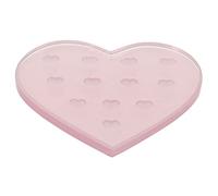 WRITWAA Injerto De Pestañas Con Forma De Corazón Pegamento Permanente Para Pestañas Individuales Pestañas Postizas Con Pegamento De Placa De Pegamento Para Pestañas Almohadilla Para