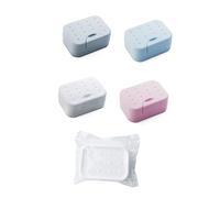 WRITWAA Jaboneras De Viaje y Caja De Jabón Impermeables 2 Piezas Tamaño Pequeño Esponja, Plástico Pp Grado Alimenticio, Para Camping, Baño y Hogar Portátiles