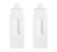 WRITWAA Jarra de Plástico Blanco de 25 Litros con Tapa Hermética y Sellado a Prueba de Fugas con Asa Ergonómica para Almacenamiento de Jarabe Agua y Líquidos Paquete de 2 Reutilizable