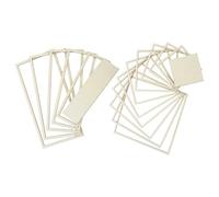 WRITWAA Juego De 2 Molde Rectangular y Cuadrado de Madera para Platos de Cerámica Geometría Concéntrica, Corte Limpio y Procesamiento por Lotes para Creación Artística