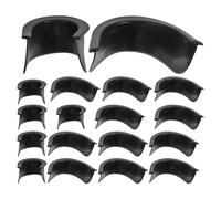 WRITWAA Juego de 3 Revestimientos de Bolsillo de Plástico Negro para Mesa de Billar, Protección Resistente para Esquinas Que Mejora la Precisión y Reduce Costos de Mantenimiento