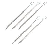 WRITWAA Juego de 5 Enhebradores para Cordones de 17 Cm, Herramienta para Enhebrar Bandas Elásticas y Agujas para Máquina de Coser, Accesorio Multifunción para Pantalones Cortos,