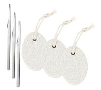 WRITWAA Juego de Herramientas para Pedicura de 6 Piezas, Piedra Removedora de Callos de Acero Inoxidable, Exfoliador y Removedor de Piel Muerta para Pies, Kit Compacto para Cuidado