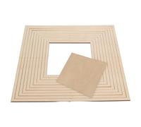 WRITWAA Juego de Moldes de Cerámica Cuadrados Guía de Corte de Madera para Modelar Placas de Barro Fácil de Limpiar y Compatible Varios Materiales Adecuado para Estudios Educativos