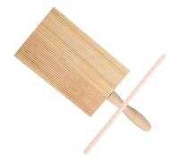 WRITWAA Juego de Tablas para Hacer Ñoquis de Madera Resistente al Desgaste Palo de Madera Utensilios Manuales para Pasta Casera Herramienta Práctica para Cocina Adecuado para Preparar